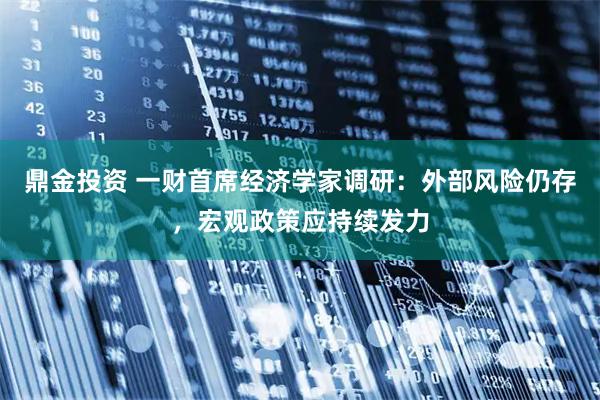 鼎金投资 一财首席经济学家调研：外部风险仍存，宏观政策应持续发力